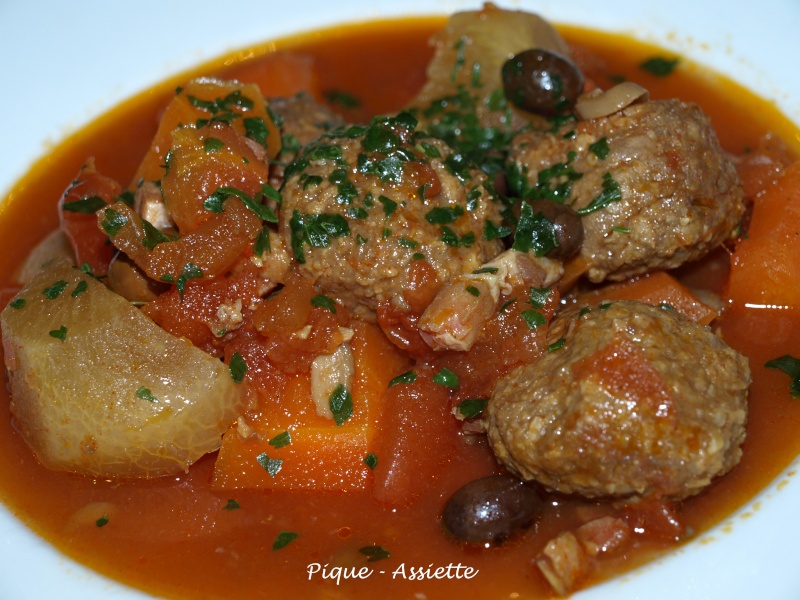 TAJINE DE BOULETTES DE BŒUF A MA FAÇON (Recettes En Mijoteuse) - Pique ...