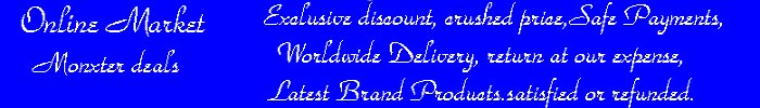 Exclusive discount, crushed price,Safe Payments, Worldwide Delivery, return at our expense, Latest Brand Products.satisfied or refunded